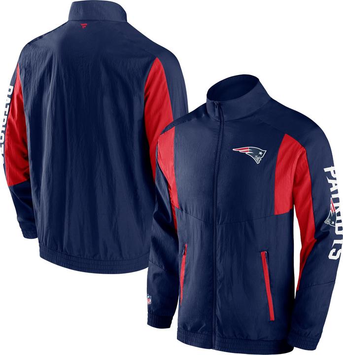 Actual product image Fanatics New England Patriots Foundation Crinkle Track Jacket - S (S)