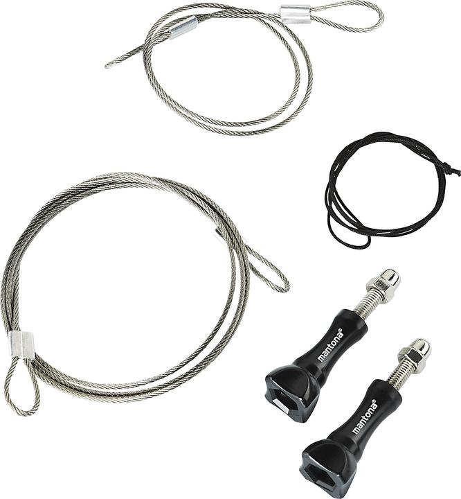 mantona Stainless steel safety line set (Hero 3, Hero 3+, Hero 4, Hero 2, hero 5, Hero 6, Hero 7)