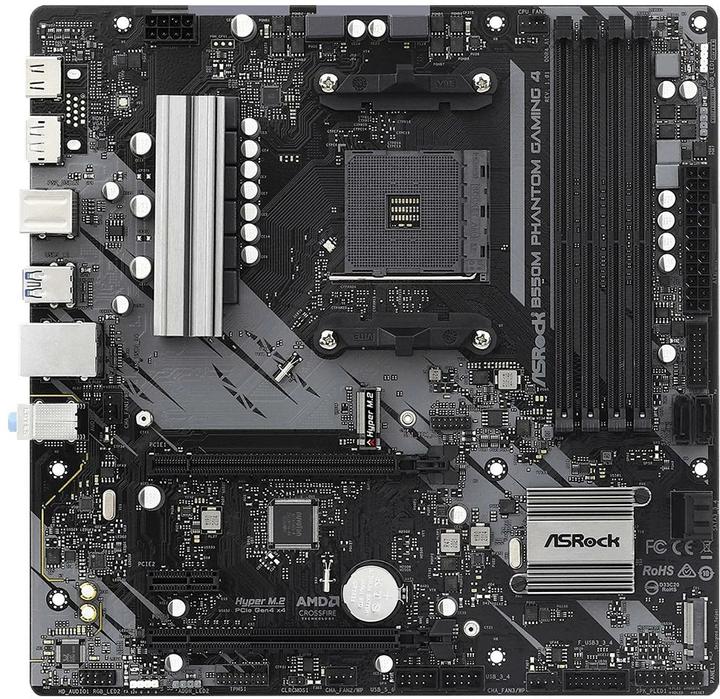 Immagine prodotto AsRock B550M Phantom Gaming 4 (AM4, AMD B550, mATX)