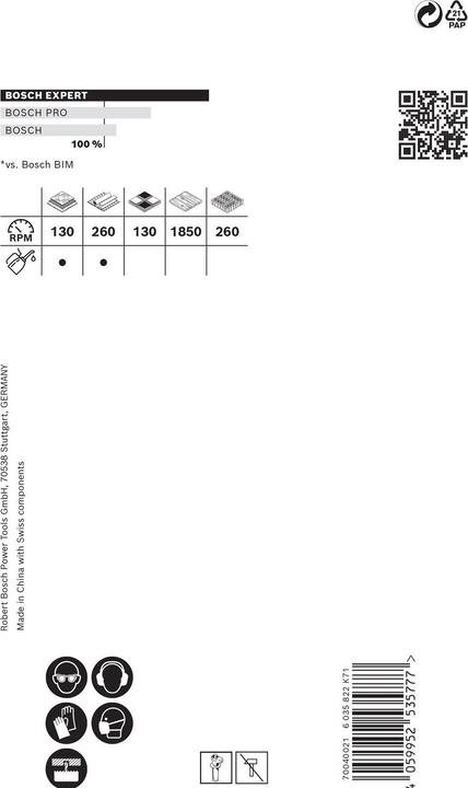 Image du produit Bosch Professional Zubehör Scie cloche Expert Tough Material, 65 x 60 mm (65 millimètres)