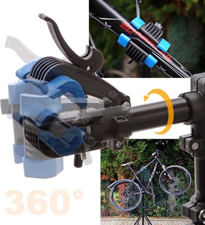 Produktbild Wiltec Reparaturständer 360° schwenkbar 30kg Fahrrad Montageständer verstellbar