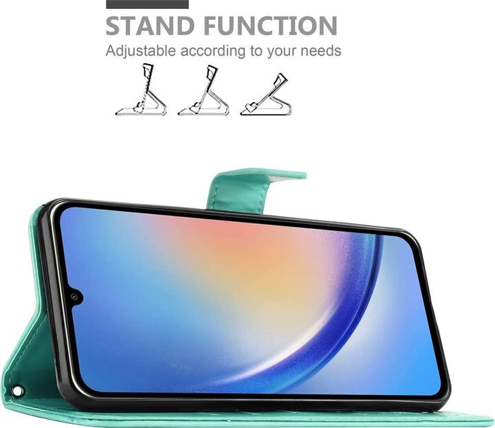 Produktbild Cadorabo Hülle für Samsung Galaxy A34 5G mit Blumen Muster (Samsung Galaxy A34 5G)