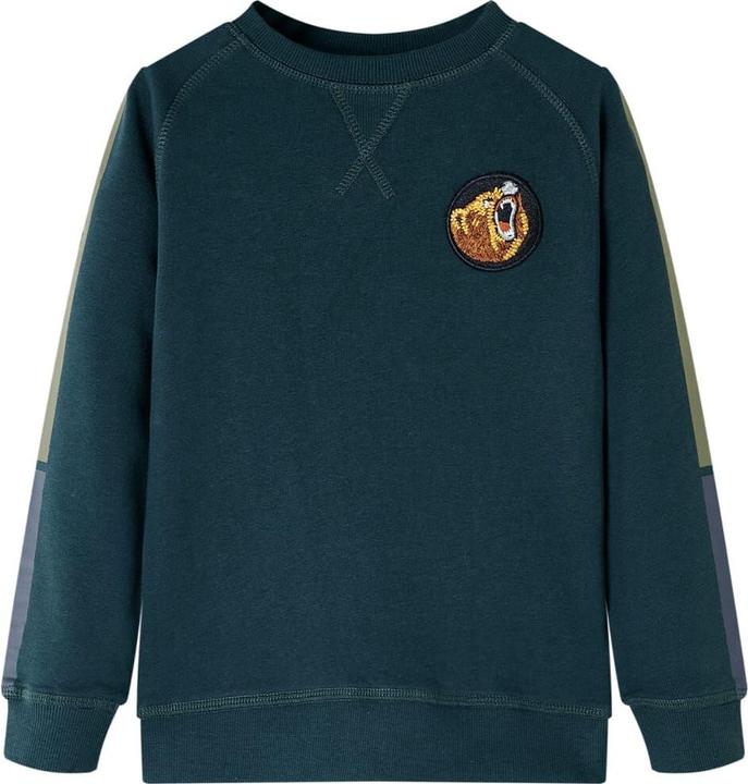 Actual product image VidaXL Children's sweatshirt moss green 104,Material: 80 % cotton. 20 (104)