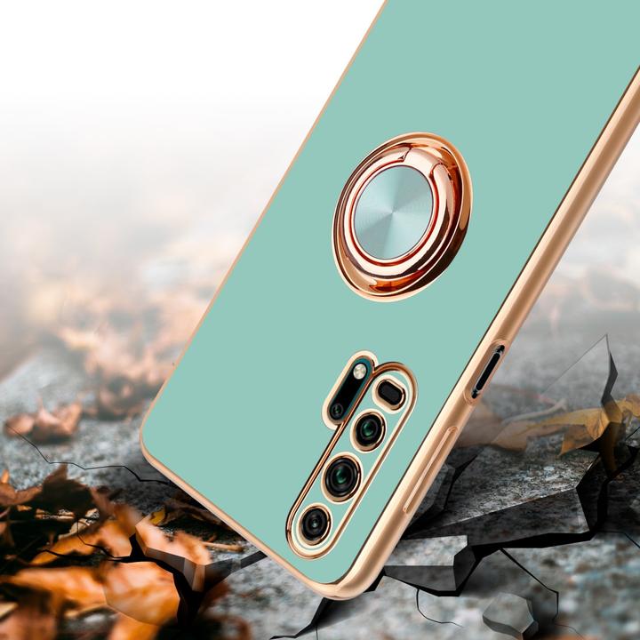 Actual product image Cadorabo Case for Honor 20 PRO in TPU with camera protection and ring LM089 Style (Honor 20 Pro)