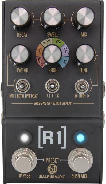 Walrus Audio Audio Mako Series R1 High-Fidelity Reverb multi-functionele stereo reverb met MIDI