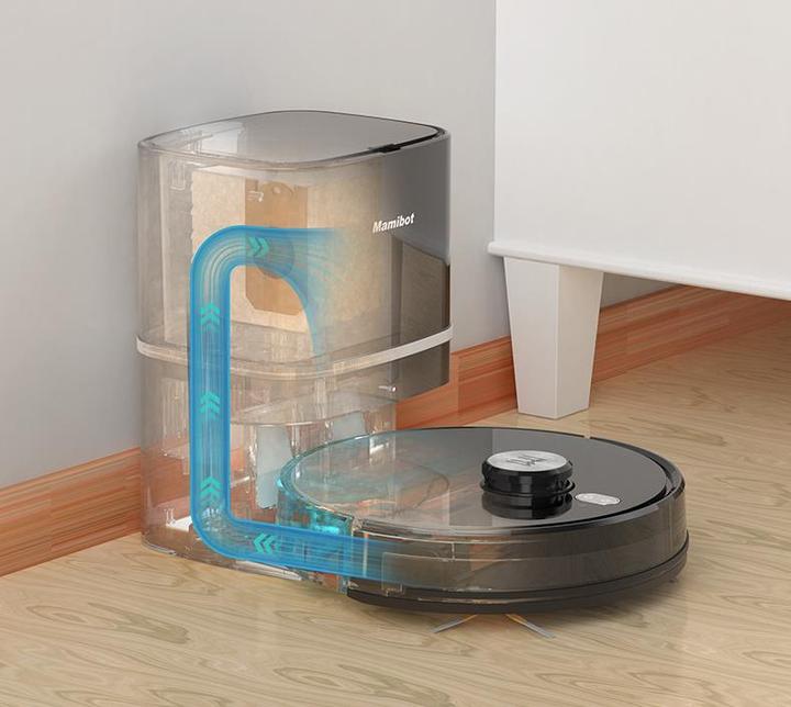 Actual product image Mamibot Vacuum Cleaner - Robot ExVac890 Glory with Automatic Vacuum Cleaner, Black (Robot vacuum)