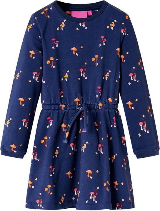 Produktbild VidaXL Kinderkleid Marineblau 140,Material: 92 % Baumwolle. 8 (140)