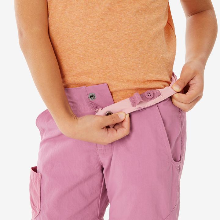 Image du produit Quechua Pantalon de randonnée modulable enfant 2-6 ans, MH500 rose (92, 98, 110, 116)