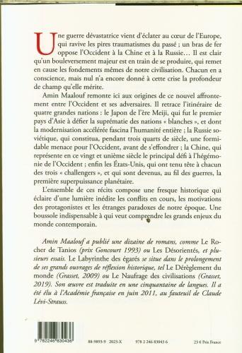 Image du produit Le labyrinthe des égarés : l'Occident et ses adversaires (Français, Maalouf Amin, 2023)