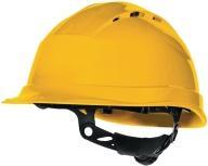 Actual product image Deltaplus Quartz Up IV Delta Plus safety helmet, adjustment range 53-63 cm, yellow (53 - 63 cm)
