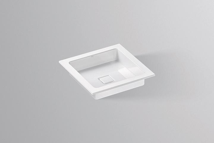Alape built-in basin EB.Q450, square W: 450mm H: 94mm D: 450mm, 2302000000, white (450 mm, 450 mm)