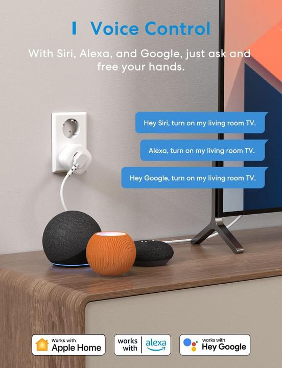 Immagine prodotto Meross Spina Wi-Fi intelligente