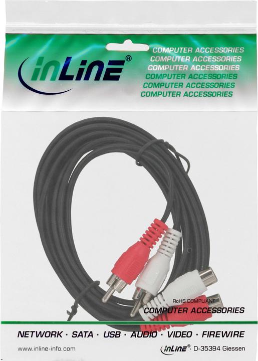 Image du produit InLine Extension Cinch (10 m, RCA)