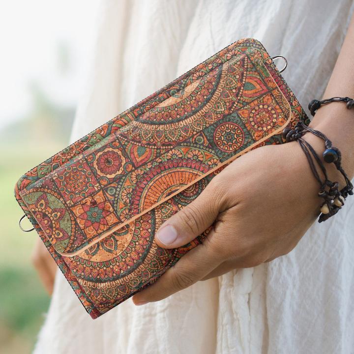 Actual product image Avizar MandalaVibe cork bag