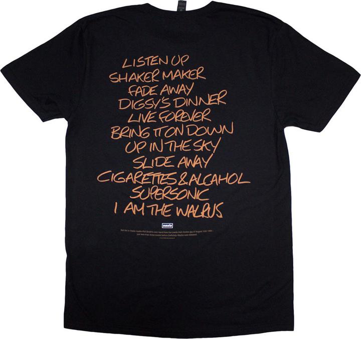 Image du produit Oasis - T-shirt DEFINITELY MAYBE AAA SETLIST - Adulte (M)