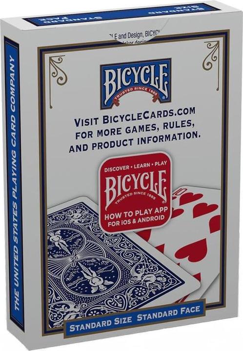 Actual product image Bicycle Blank Face Blue Back (English)