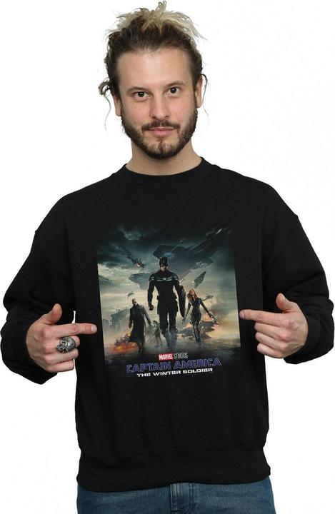 Immagine prodotto Marvel Captain America The Winter Soldier Poster Felpa Uomo (S)