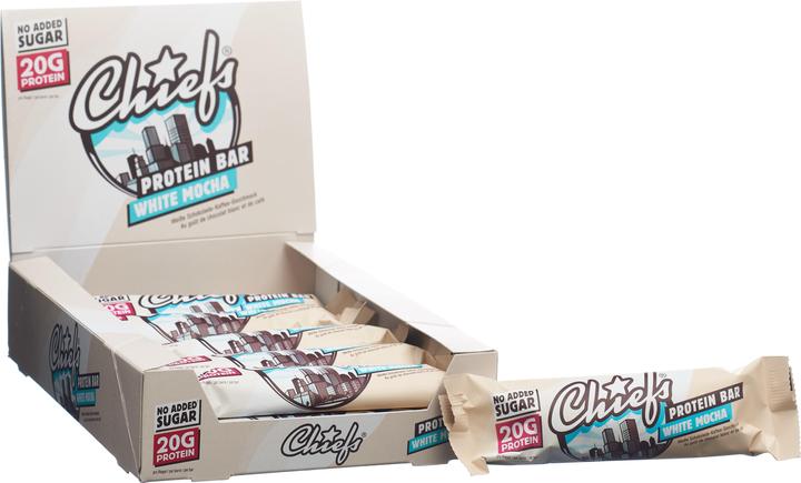 Image du produit Chiefs Protein Bar (Chocolat blanc, 12 pcs, 660 g)
