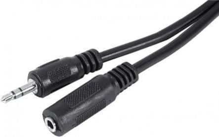 Produktbild Générique Stereo Extension cord 3.5mm Jack Black MF- 5 m (5 m, 3.5mm Klinke (AUX))