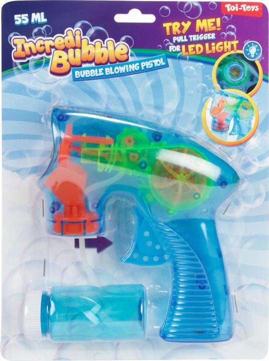 Actual product image Toi-Toys Incredibubble bubble gun with light