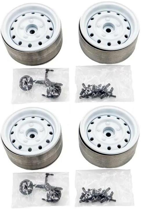 Image du produit Hobbytech Jantes 1.9" Metal Beadlock Classic 1 Blanc, 4