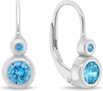 Image du produit Brilio Silver - Boucles d'oreilles en argent avec zircons EA64