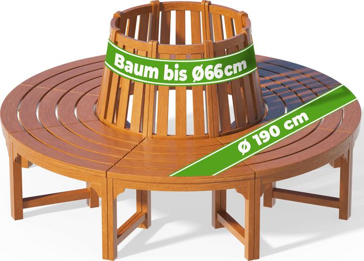 Image du produit Casaria Banc en arc de cercle