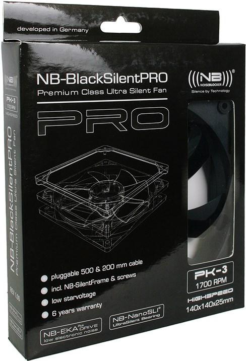 Actual product image Noiseblocker BlackSilentPro-Series PK3 (140 mm, 1 x)