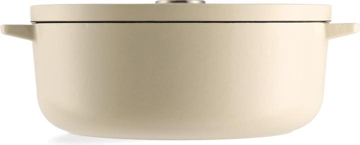 Actual product image KitchenAid braadpan 30cm - gemailleerd gietijzer - amandel wit - ovaal (30 cm, Casserole + Stewpot, Cast iron)