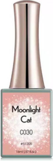 Produktbild Canni Gellack Moonlight Cat C030 UV/LED (Babyrosa Glitzer, Gel-Effekt Nagellack)