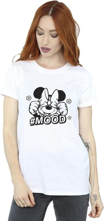 Actual product image Disney Womens/Ladies Minnie Mouse Mood Cotton Boyfriend T-Shirt (S)