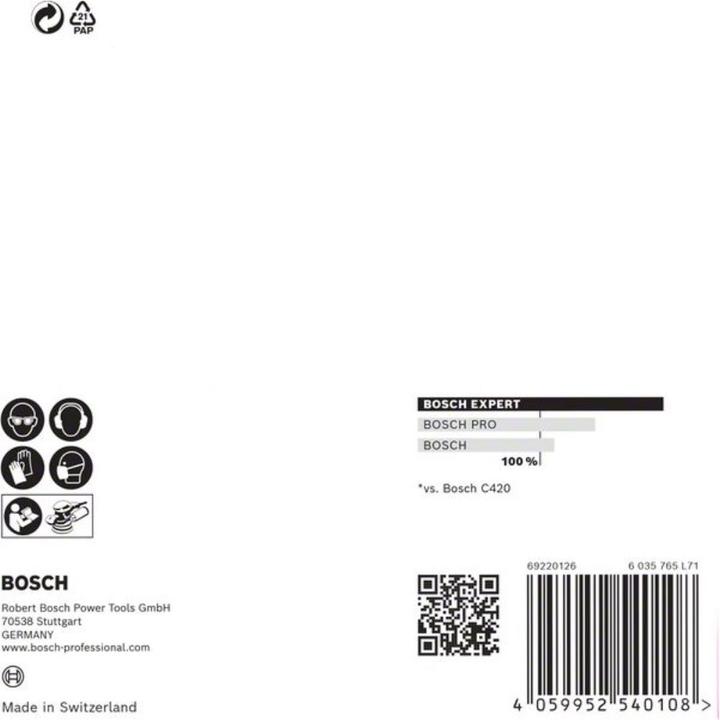 Produktbild Bosch Professional Zubehör EXPERT M480 Schleifnetz für Exzenterschleifer, 125 mm, G 100, 5 Stück (100)