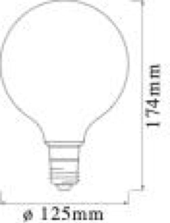 Image du produit Ledvance E27 - Globe G125 (E27, 6 W, 680 lm, 1 x, E)