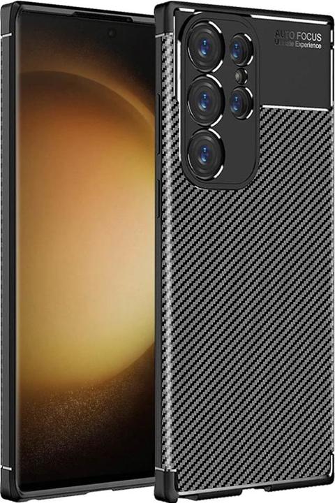 Actual product image Screenguard Carbon Design TPU Case (Samsung Galaxy S23 Ultra)