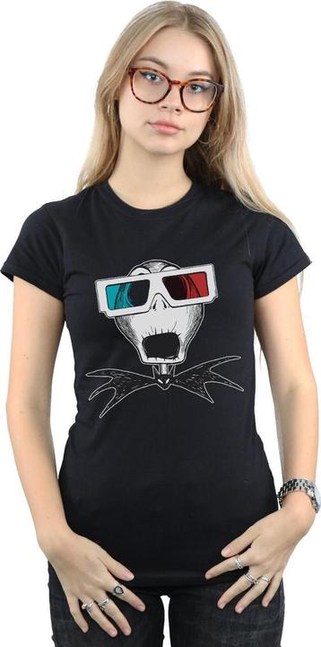 Immagine prodotto Disney Nightmare Before Christmas Jack Skellington 3D Glasses Maglietta Donna (M)