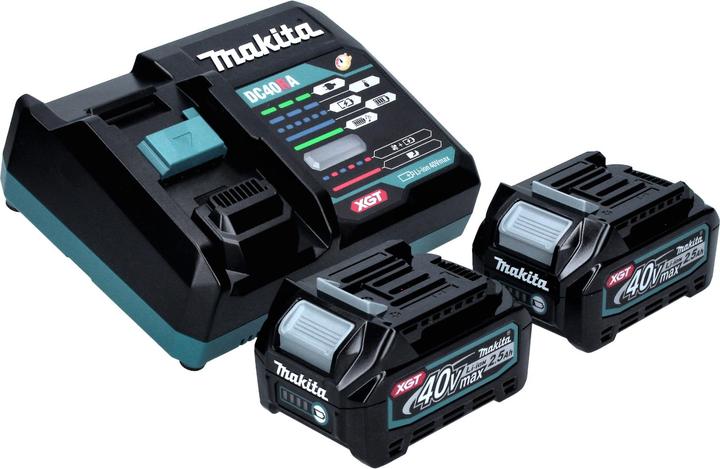 Productafbeelding Makita BS 001 GD201 Akku Bandschleifer 40 V max. 76 x 533 mm Brushless + 2x Akku 2,5 Ah + Ladegerät