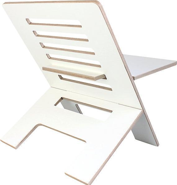Actual product image Standsome SLIM standing desk add-on unit, HxWxD 570 x 500 x 490 mm, white.