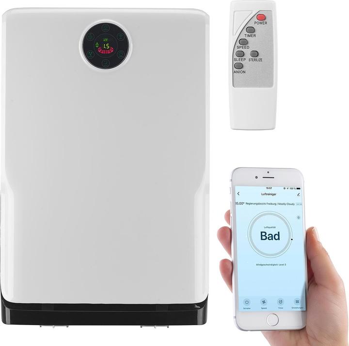 Sichler Purificateur d'air à 6 niveaux avec UV et ionisateur, compatible avec Alexa (19 m²)