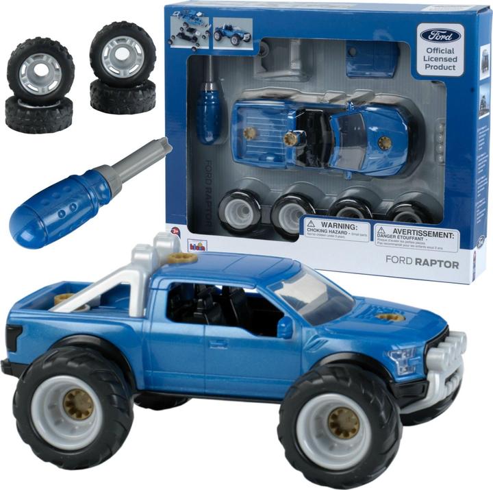 Image du produit Theo Klein 3312 2017 Ford F-150 Raptor - Set de construction 3 in 1 I Set de construction pour au moins 4 modè