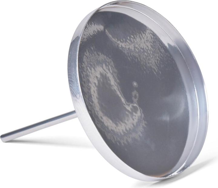 Produktbild Novaliv 8x Kerzentülle ohne Dorn 9cm SILBER Kerzenteller zur Dekoration Adventskranzdekor Stecken