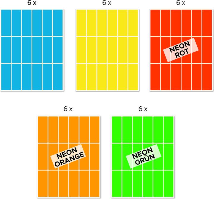 Image du produit Avery Étiquettes en couleur