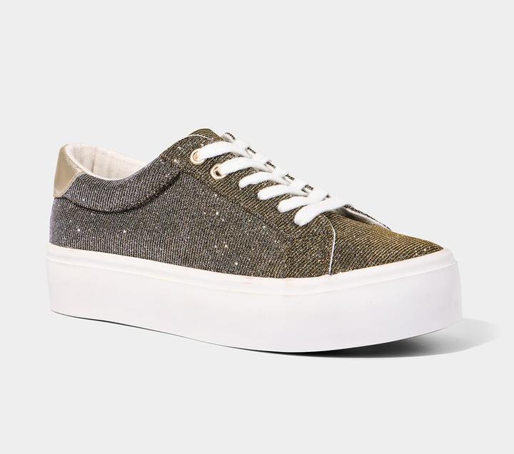 Produktbild Joe Browns Two-Tone Glitter Platform Low-Top Trainers (41)