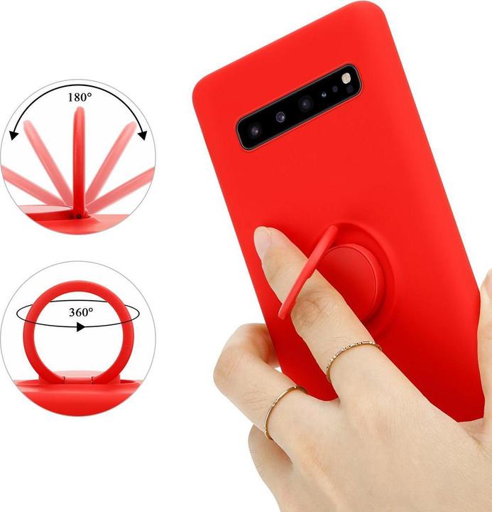 Actual product image Cadorabo TPU Liquid Ring Silicone Case Cover (Samsung Galaxy S10 5G)