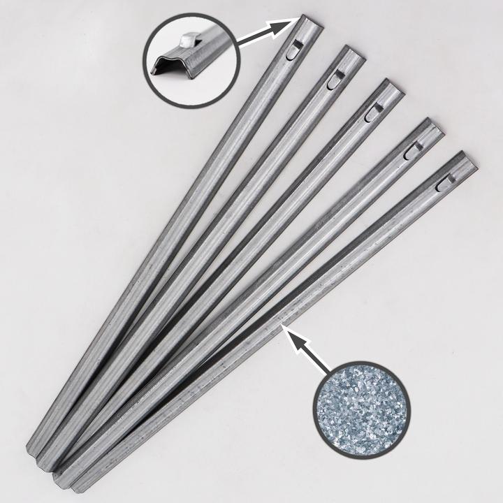 Immagine prodotto Aquagart 100 W-Profil Zaunanker Erdanker für Wildzaun Forstzaun Weidezaun 50cm