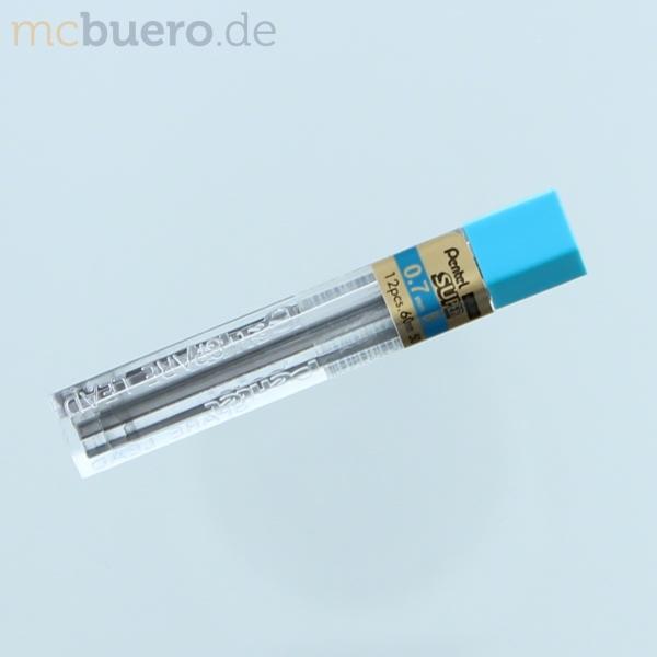 Produktbild Pentel Druckbleistift-Mine HI-POLYMER SUPER, H„rtegrad: B (Ersatzmine, Schwarz, 0.70 mm)