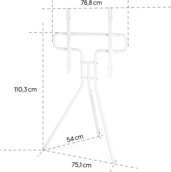 Produktbild Hama TV-Ständer, Staffelei freistehend, höhenverstellbar, 191 cm (75") bis 40 kg (75", 40 kg)