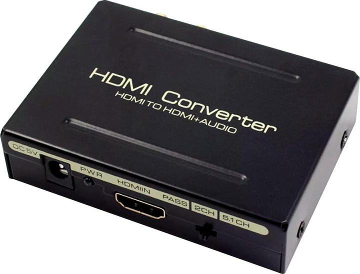 Image du produit JTI Séparateur audio, HDMI à HDMI + SPDIF + RCA - USB