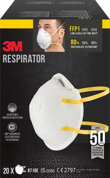 Actual product image 3M Respirator 8710E (FFP1, 20 x)