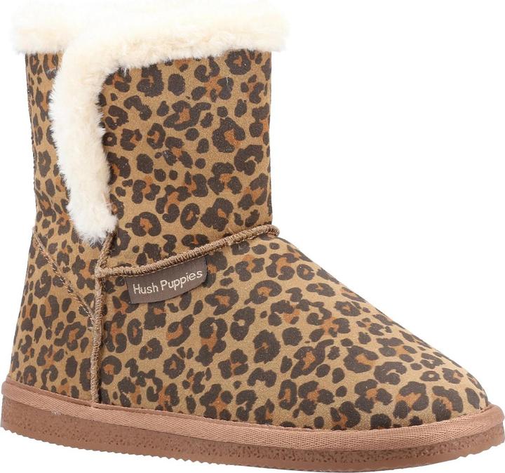 Actual product image Hush Puppies Ashleigh slipper boot leo pattern suede (42)