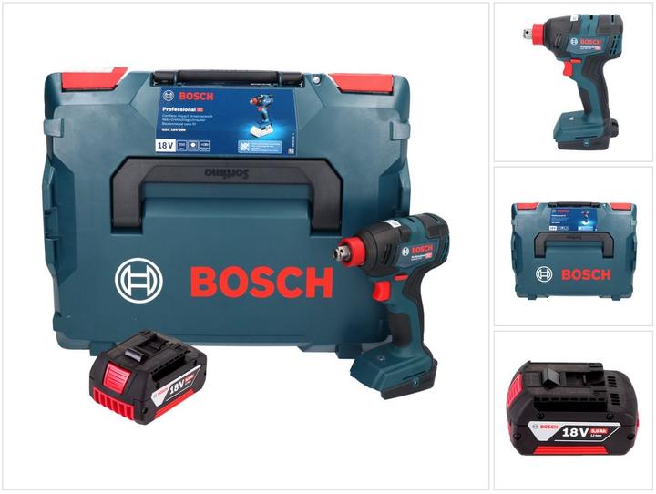 Actual product image Bosch Professional Bosch GDX 18V-200 Professional cordless impact wrench 18 V 200 Nm brushless + 1x rechargeable (Rechargeable battery operated)